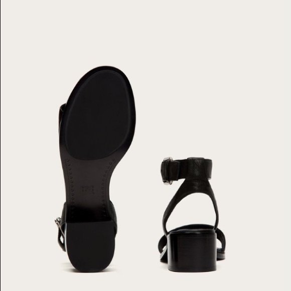 Frye Cindy Genuine Leather Open Toe Heel Sandals - Picture 4 of 13